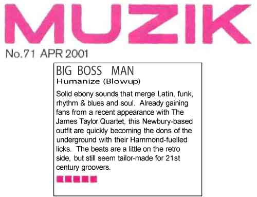 Muzik Albums Big Boss Man Humanize
