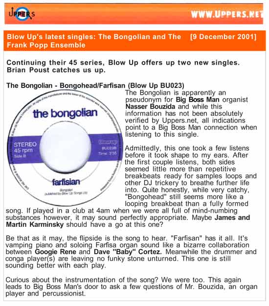 Uppers.Net Singles The Bongolian Bongohead
