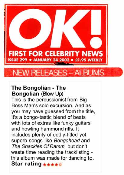 OK! New Releases - Albums The Bongolian
