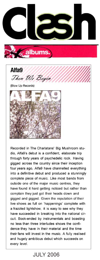 Clash Magazine Alfa 9 Then We Begin