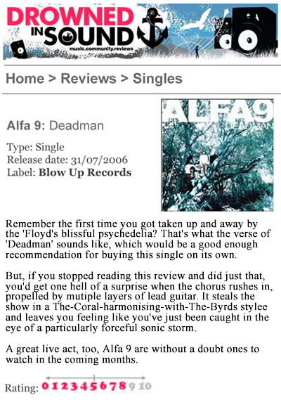 Drowned In Sound Alfa 9 Deadman Review