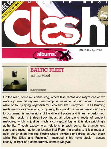 Clash Magazine Album Reviews Baltic Fleet