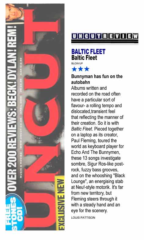 Uncut Album Reviews Baltic Fleet