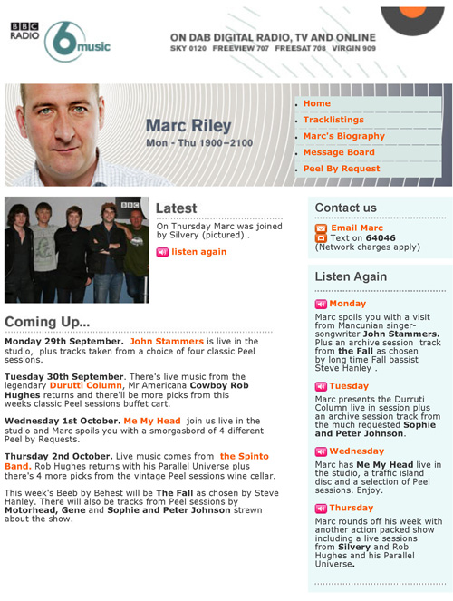 BBC 6 Music In Session Marc Riley