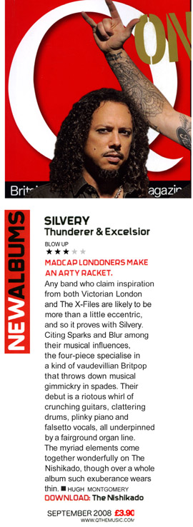 Q Magazine Thunderer & Excelsior Album Review Silvery