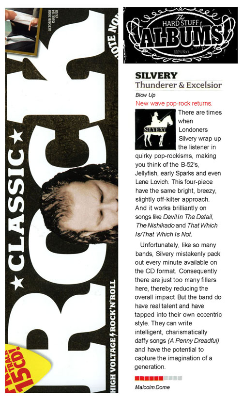 Classic Rock Silvery Album Review Thunderer & Excelsior