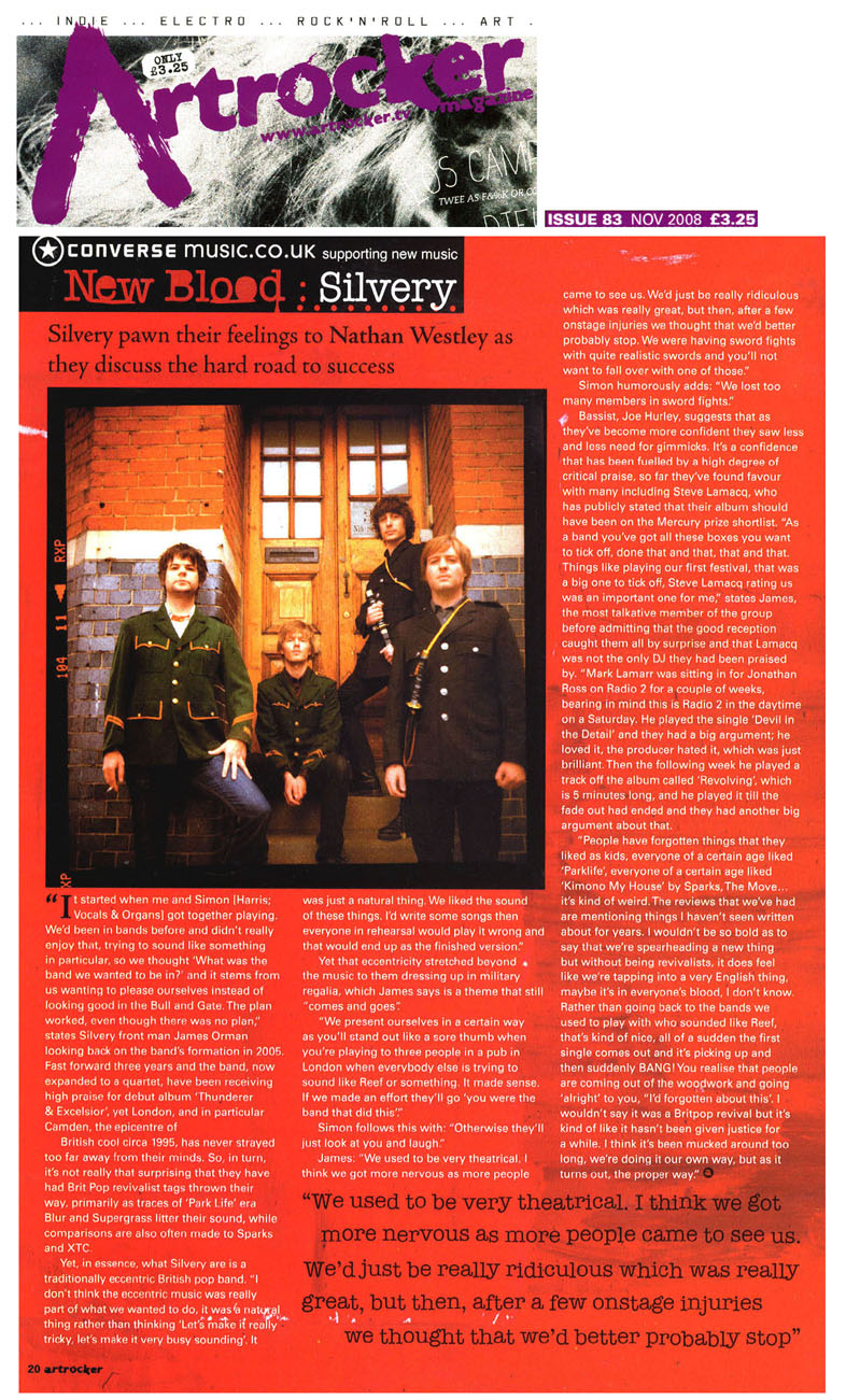 Artrocker New Blood: Silvery