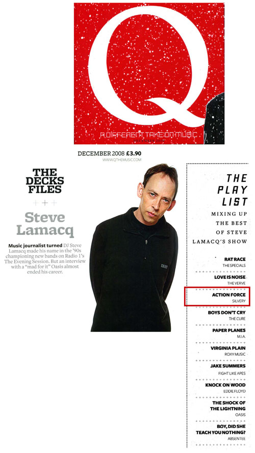 Q Magazine Best Of Steve Lamacq's Show Action Force Silvery