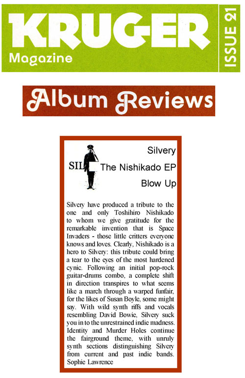 Kruger Album Review Silvery Nishikado EP