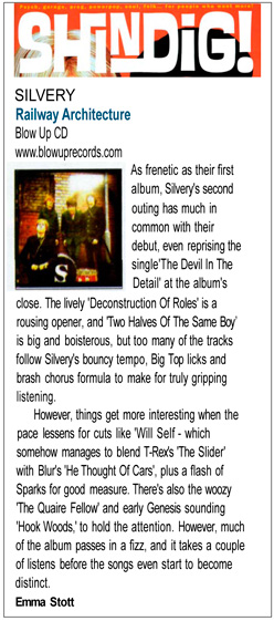 Shindig! Railway Architecture Album Review Silvery