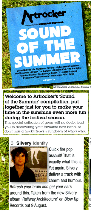 Artrocker Sound Of The Summer Covermount Silvery