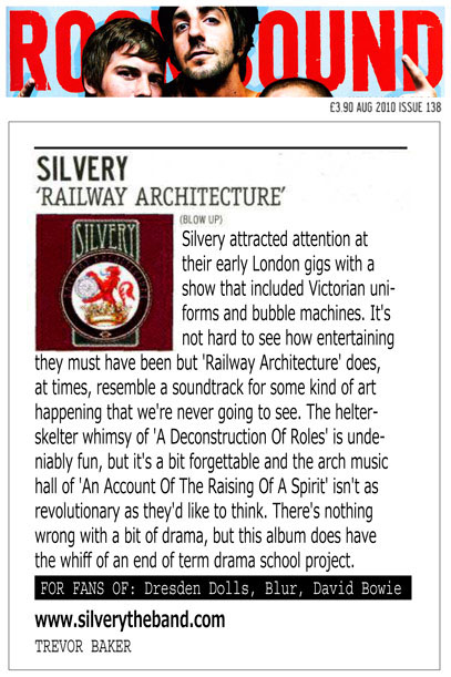 ROCKSOUND Railway Architecture Album Review Silvery