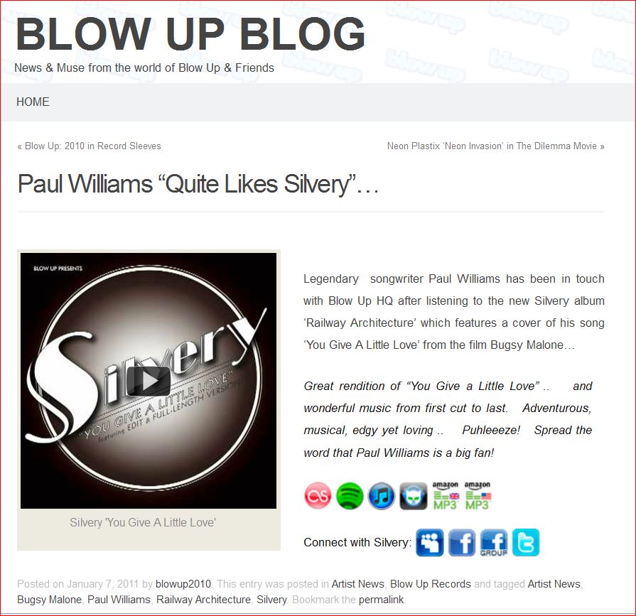 Paul Williams Blow Up Blog Silvery