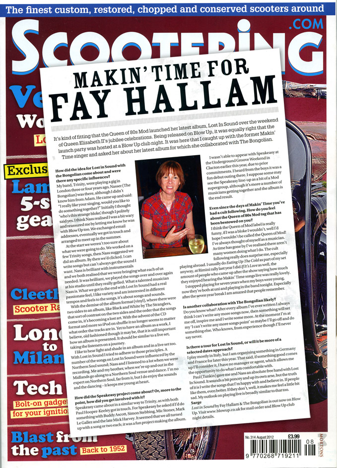 Makin' Time For Fay Hallam Scootering Interview