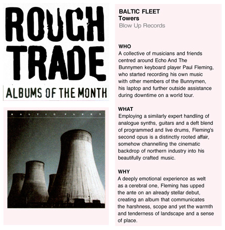 Rough Trade Albums Of The Month Baltic Fleet Towers