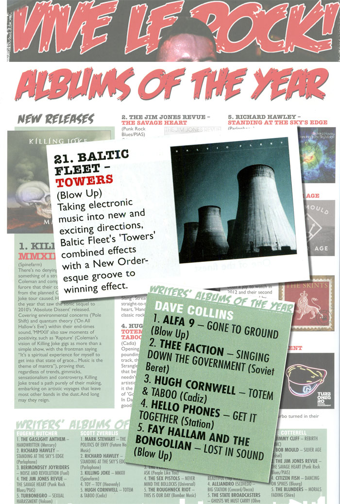 Vive Le Rock Albums Of The Year Alfa 9 Baltic Fleet Fay Hallam Bongolian