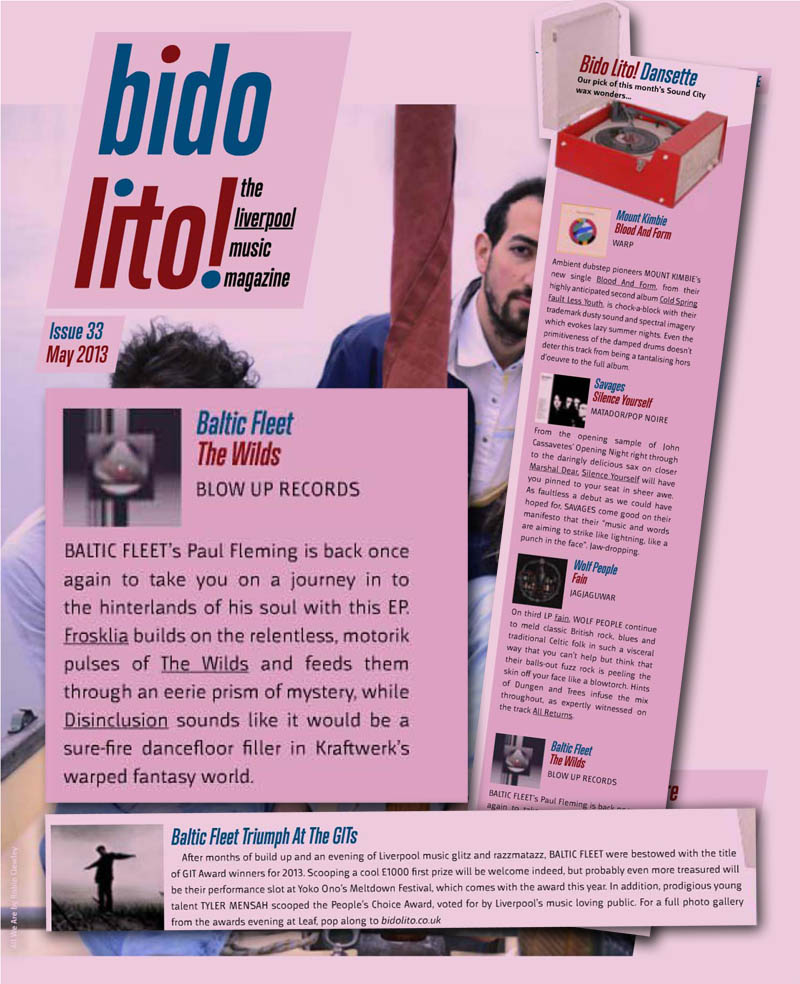 Bido Lito Git Awards Tracks Of The Month Sound City Baltic Fleet