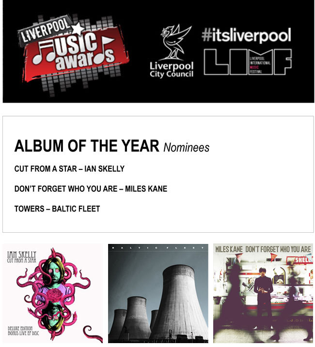 Baltic Fleet 'Towers' Album Of The Year Nomination Liverpool Music Awards