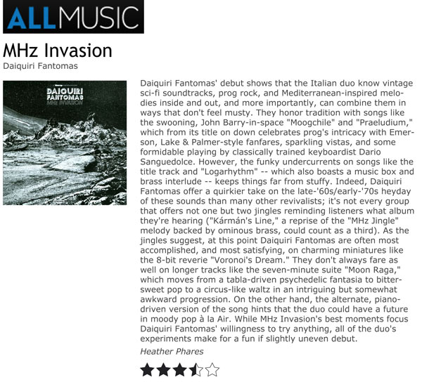 AllMusic Album Reviews Daiquiri Fantomas MHz Invasion