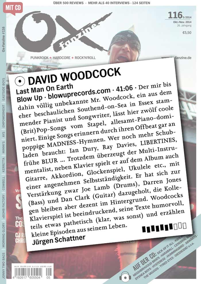 Ox David Woodcock Album Review Gemany