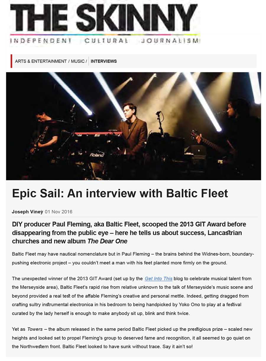 The Skinny An interview with Baltic Fleet